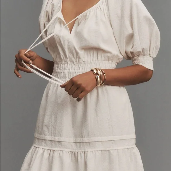 NWT - Anthropologie Plus The Somerset Mini Dress: Puff-Sleeve Edition (Size 3X) - Picture 4 of 8